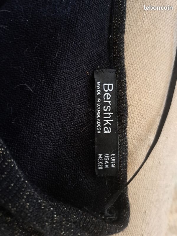 Robe longue Bershka noire (image 2)