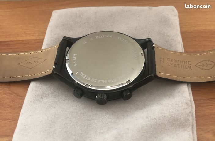Montre FOSSIL BQ2364 Bracelet Cuir Montres Bijoux