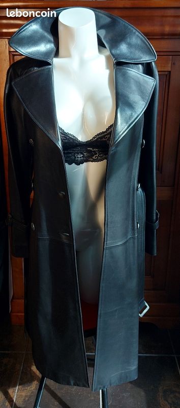 Manteau cuir (agneau plongé) de marque Absolu - Neuf (image 5)