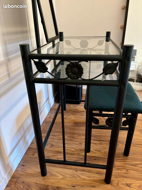 Coiffeuse fer forgé + tabouret (image 6)