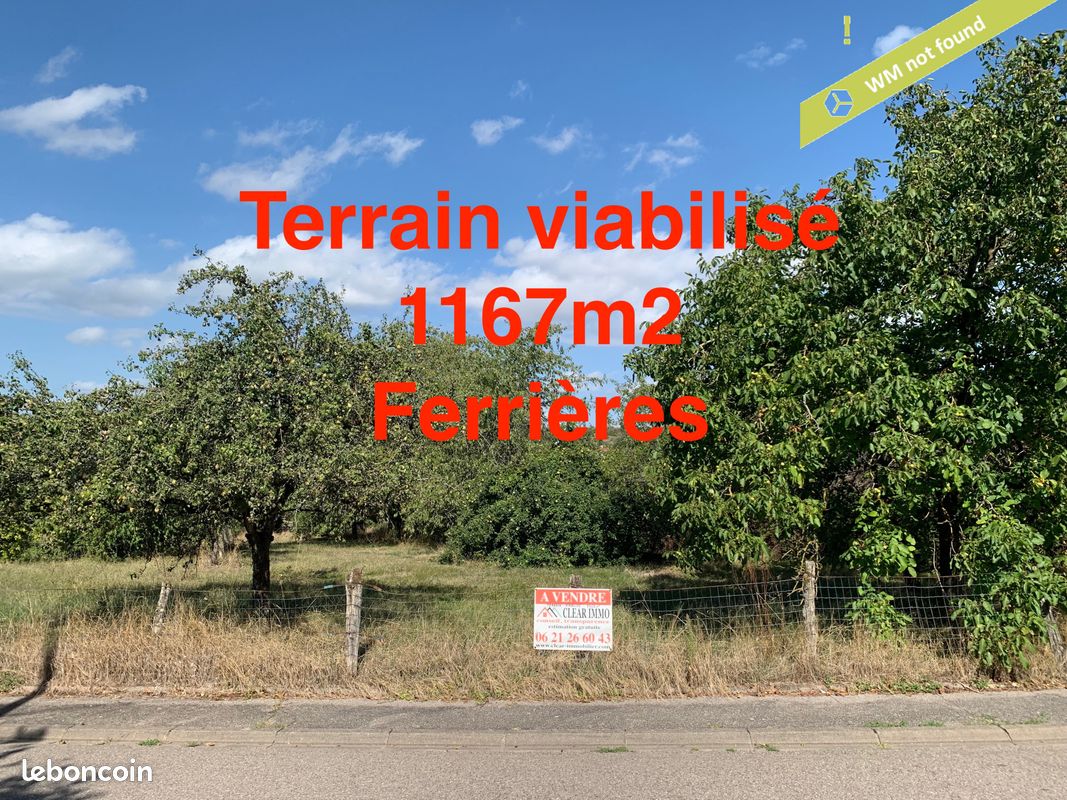 Terrain 1167 m² · à Ferrières · 1 167 m² · 122 600 €