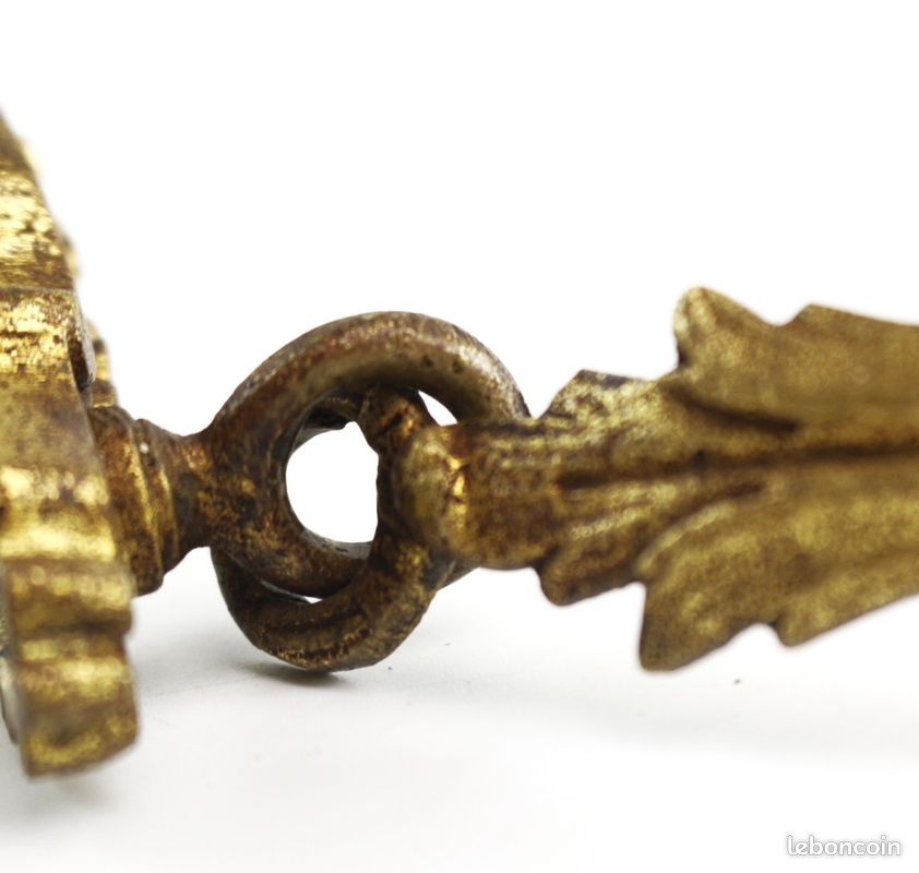 2 attaches/embrasses de rideaux antiques français - Bronze