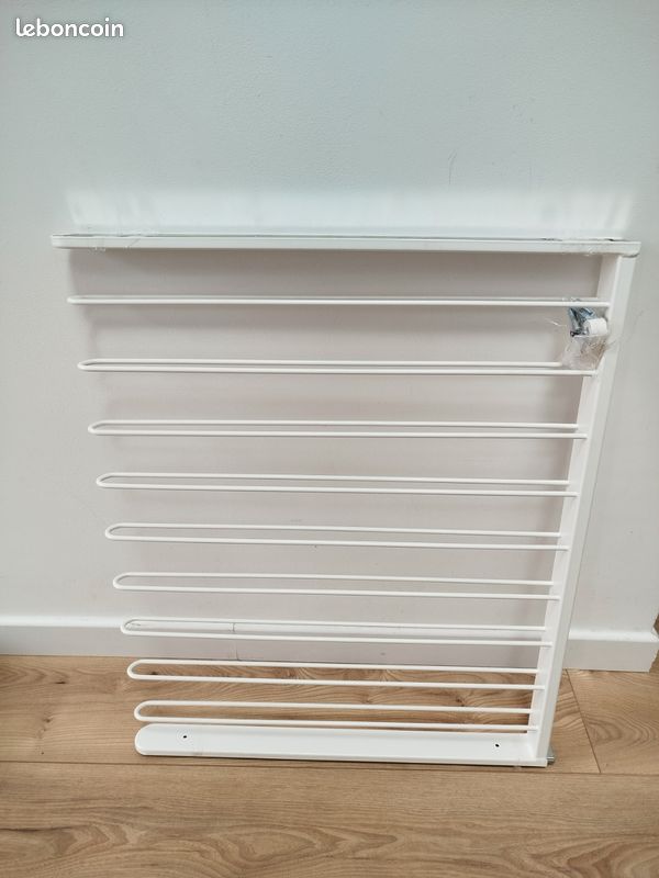 KOMPLEMENT
Porte-pantalons coulissant, blanc, (image 1)
