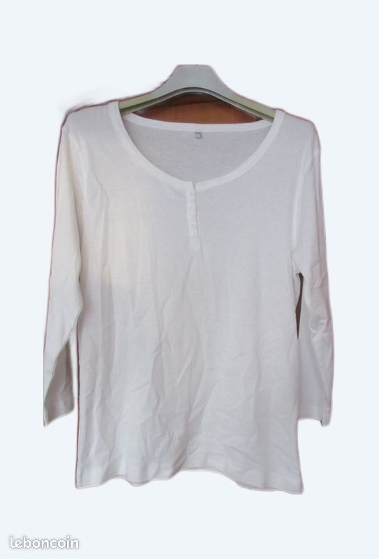 T-shirt Femme S.Olivier Taille 46 Blanc - Coton Doux, Neuf Avec étiquettes, Parfait Pour Toutes Les Saisons