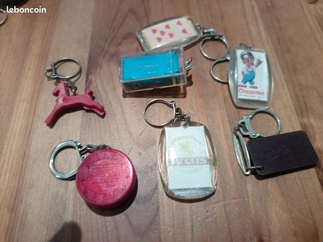 Porte clés vintage chocolat, bonbons (image 1)