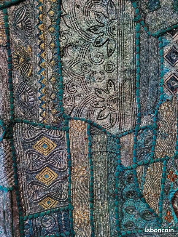 Art indien : tenture murale patchwork (image 3)