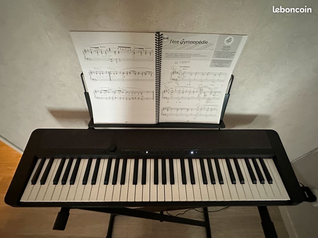 Clavier compact casio 61 touches avec pied support double (image 3)