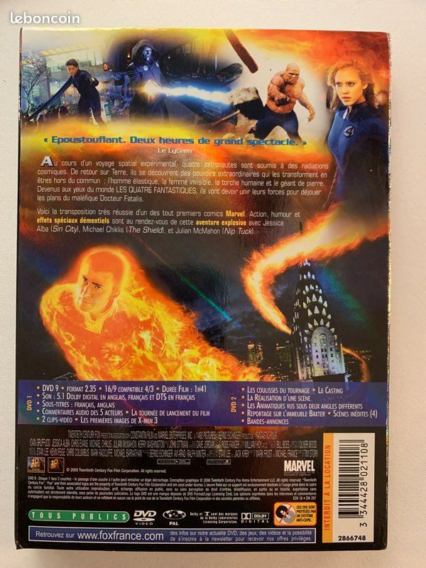 DVD Les 4 Fantastiques Edition Collector (image 2)