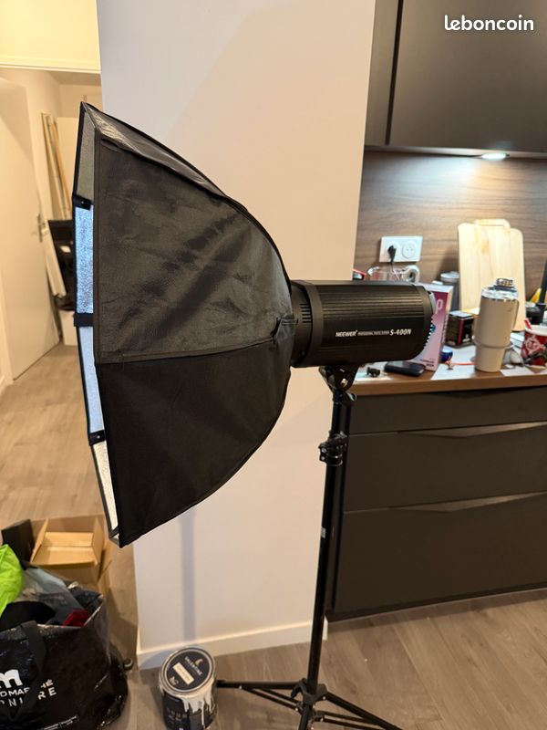 Flash/ Kit d'éclairage flash stroboscopique et boîte à lumière Neewer S-400N Studio (image 3)
