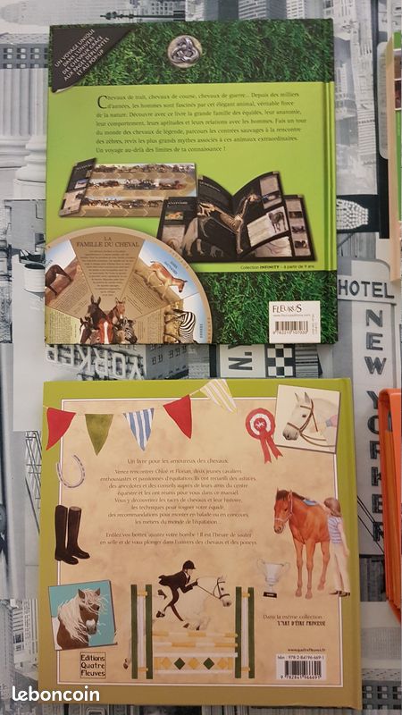 4 livres sur les chevaux: 1 malette remplie de fiches et 3 beaux livres, TBE (image 9)