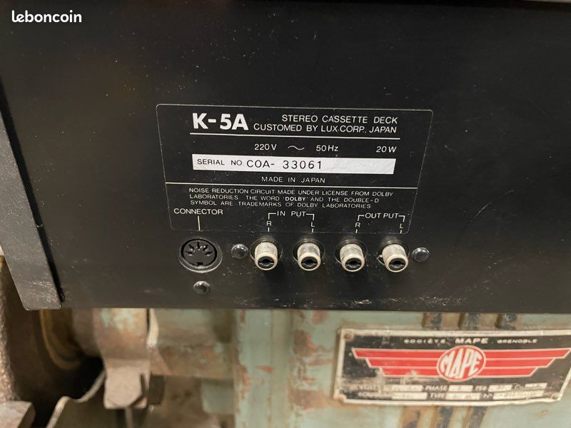 Platine cassette Luxman k-5a (image 6)