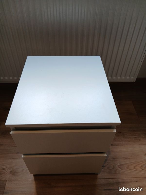 Commode Ikea Kullen 2 tiroirs blanc (image 2)