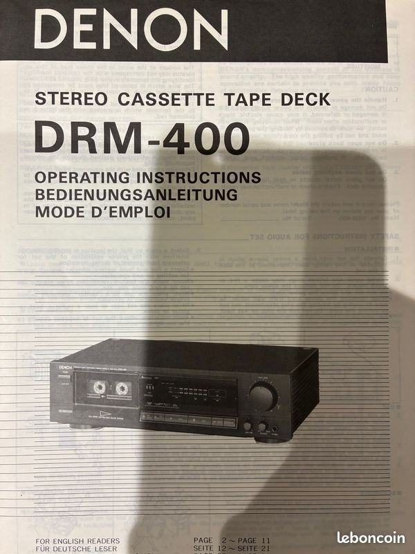 Chaine Hi-Fi vintage Denon 2 éléments + 2 enceintes JMlab (image 15)
