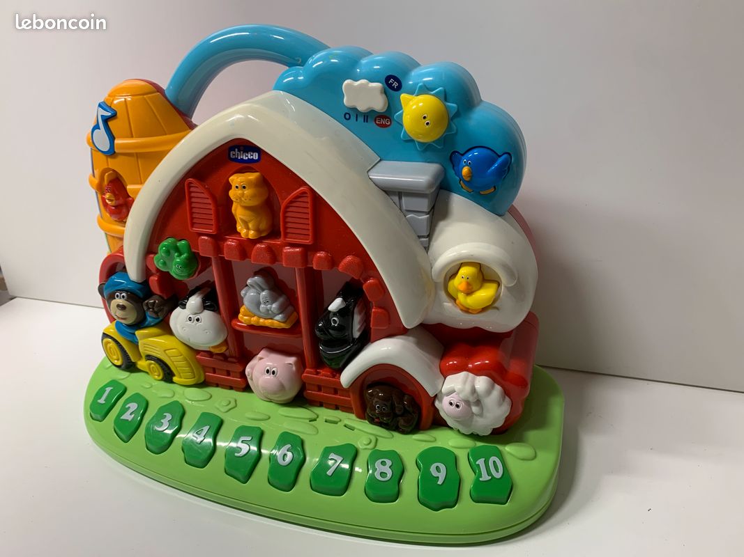 Jeux Chicco animaux Ma ferme éducative bilingue français/anglais - Multicolore (image 3)