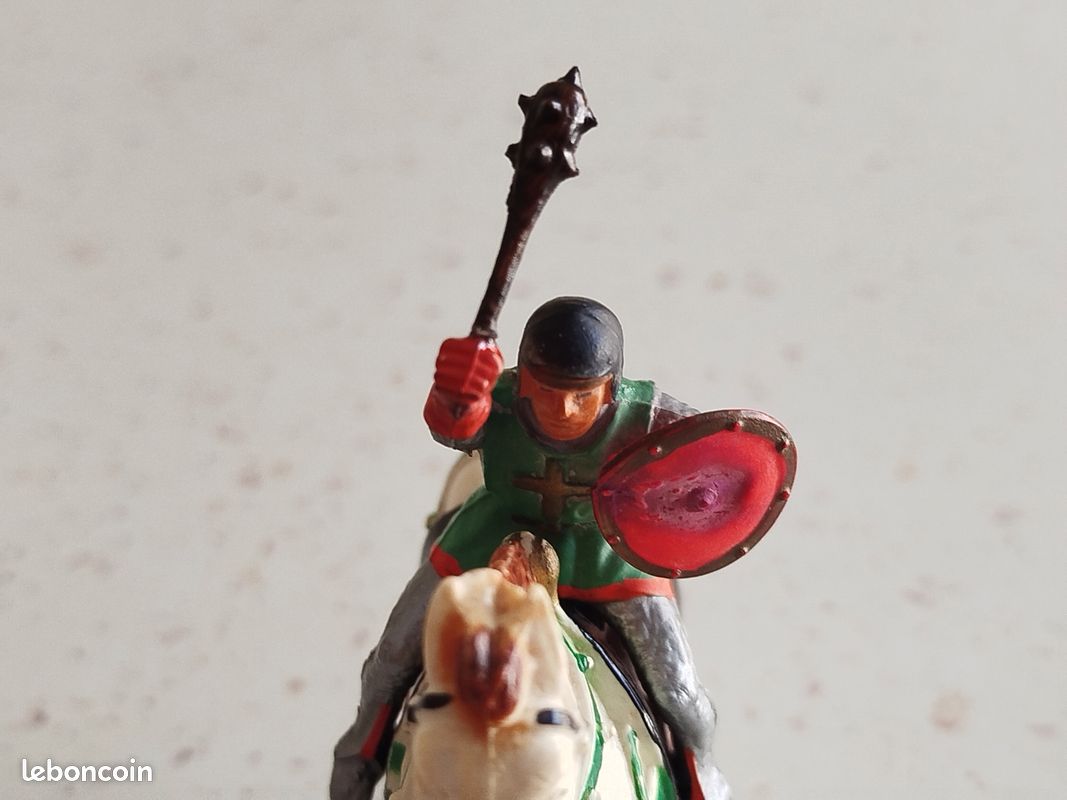 Figurine Starlux Moyen Âge – Chevalier Avec Masse D'armes, Boîte D'origine