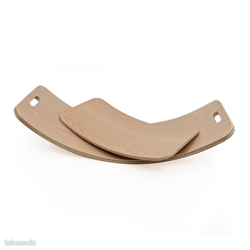 Navaris Planche D'équilibre En Contreplaqué - 81 X 28,6 X 17 Cm - Jeu Multi-activités Pour Enfants - Charge 70 Kg