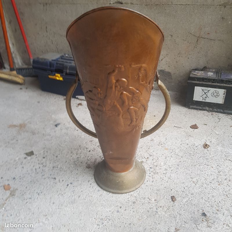 Vends porte parapluie cuivre et laiton (image 1)