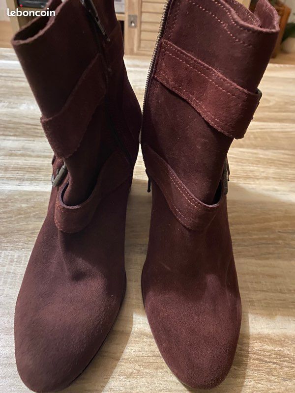 Bottines cuir et daim (image 3)