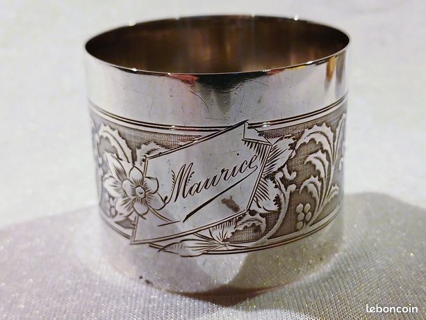 Rond De Serviette En Argent Massif – Poinçon Minerve – Diamètre 47mm – Ravinet D'Enfert