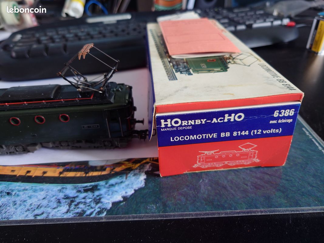 COFFRET TRAINS HORNBY Meccano Ho 6130 L'île De France Bb 8144 En Excellent Etat EUR 59,99