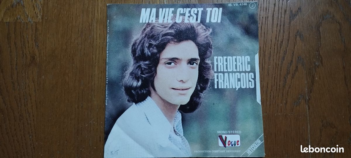 Frédéric François - disque vinyle 45 tours (image 1)