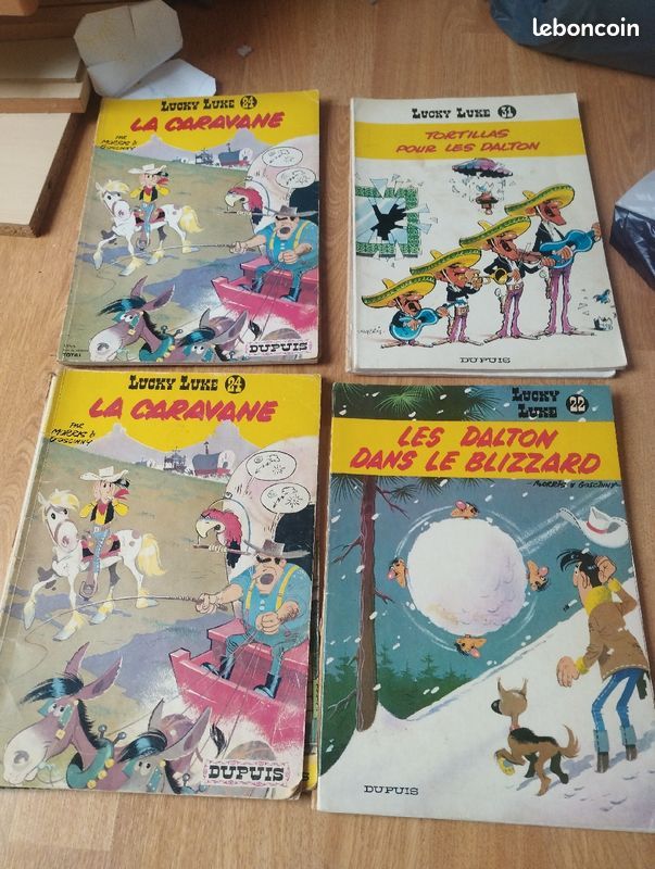 10 BD anciennes de Lucky Luke (couverture souple) (image 1)