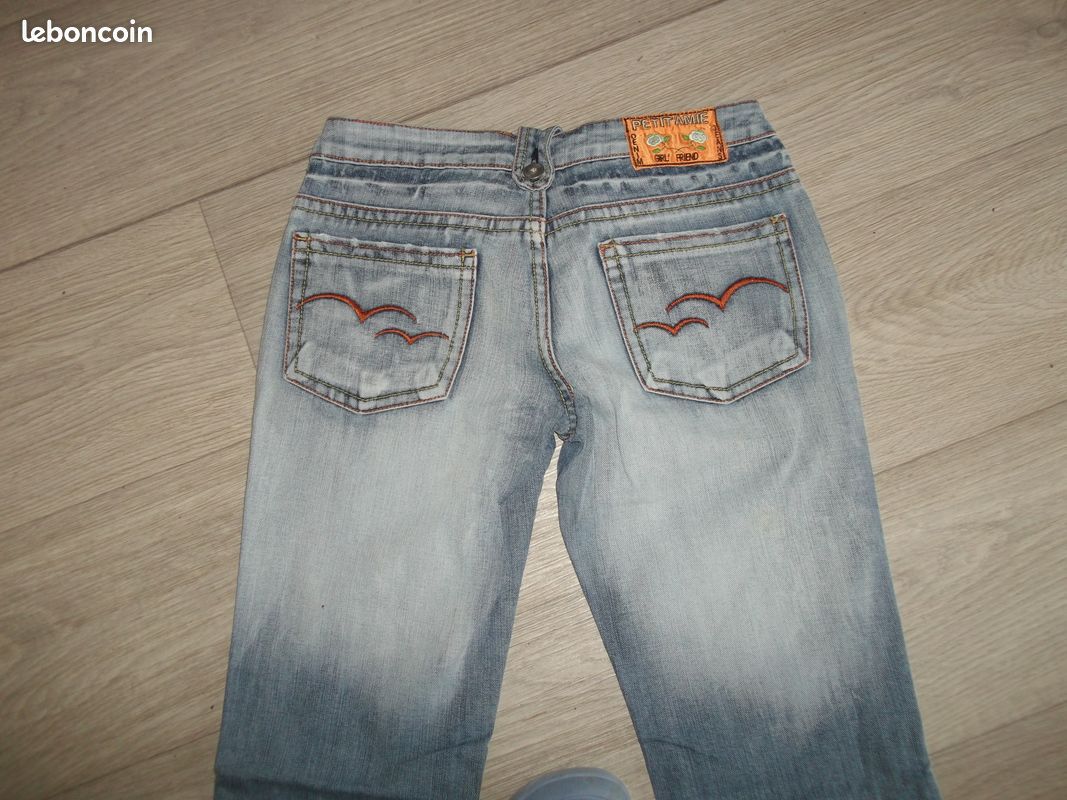Jean Boyfriend Decree Taille 15 Capri Effet Détruit - Occasion En Très Bon état