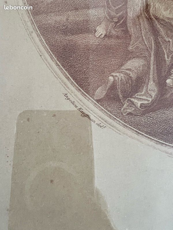 Gravure ancienne – Cérès – d’après Angelica Kauffman, gravée par Francesco Bartolozzi (fin XVIIIᵉ (image 4)