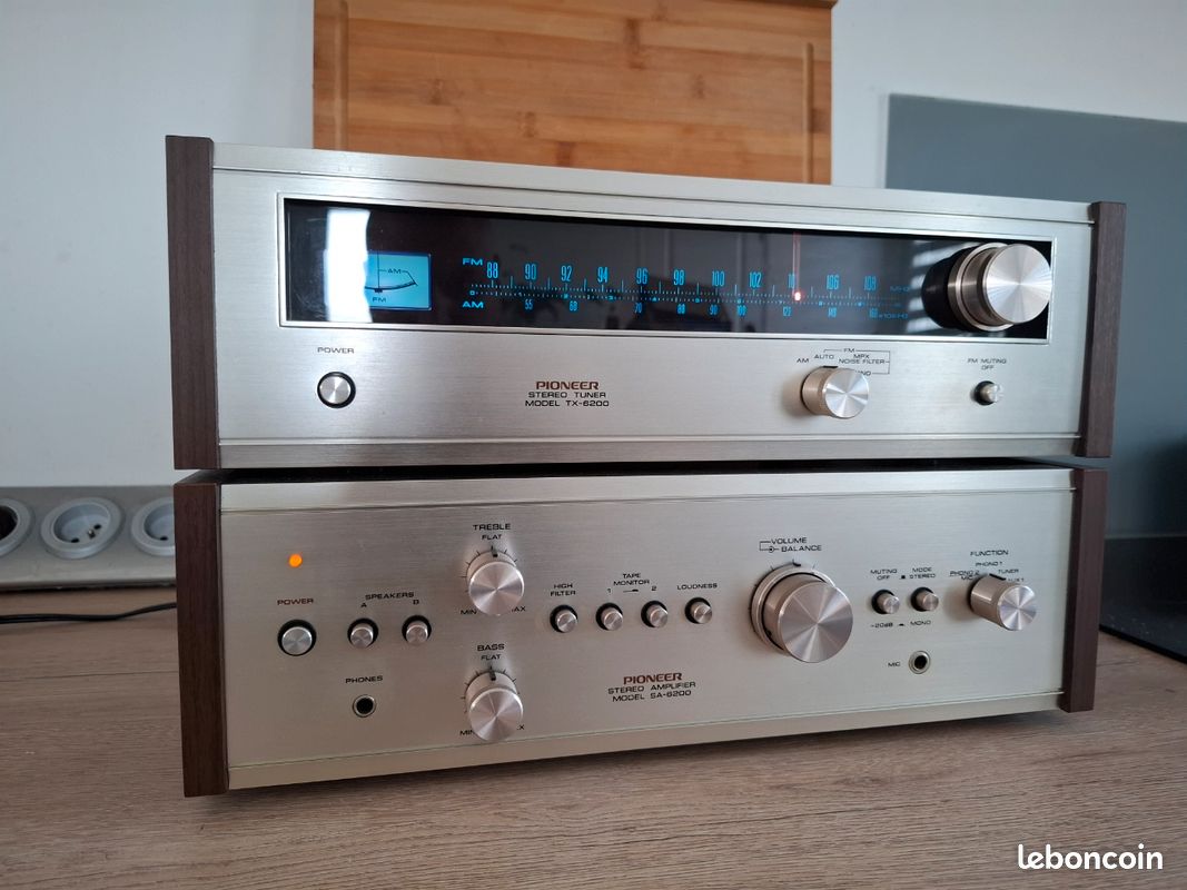 Chaine hfi Pioneer ampli SA-6200 + tuner TX-6200 vintage (image 5)