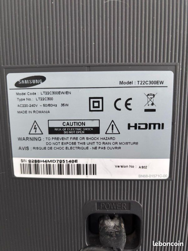 Écran Samsung LT22C300 (image 4)