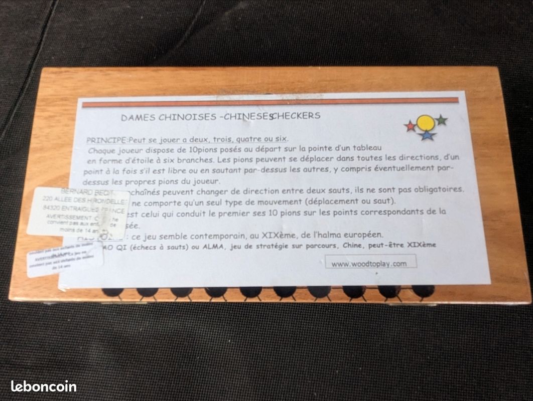 Jeu de dames chinoises neuf spus blister (image 2)