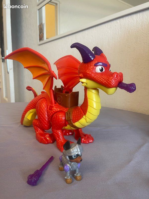 Paw Patrol - Pat Patrouille - Figurine Croc + Braise Le Dragon Rescue Knights - Rejoins la Pat Patrouille à Dos du Dragon Lance-Projectile avec Ses Ailes Fonctionnelles - Jouet Enfant 3 Paw Patrol - Pat Patrouille - Figurine Croc + Braise Le Dragon Rescue Knights - Rejoins la Pat Patrouille à Dos du Dragon Lance-Projectile avec Ses Ailes Fonctionnelles - Jouet Enfant 3