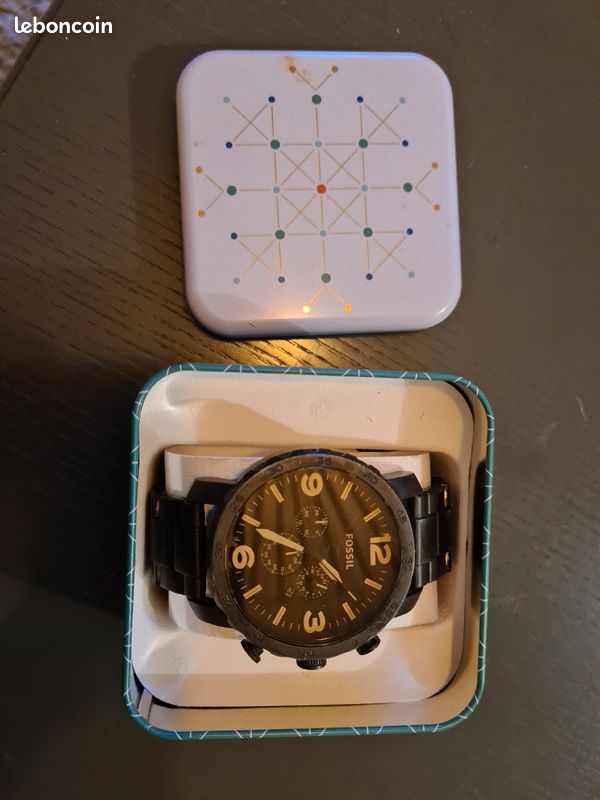 Montre Fossil Métal Noir (image 1)