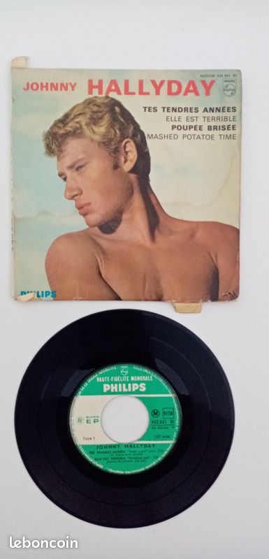 Lot vinyle johnny hallyday 45 tours (image 1)