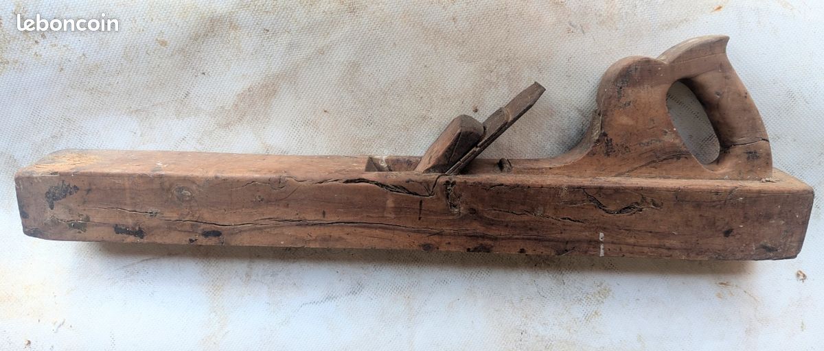 Très grand rabot ancien bois - Bricolage