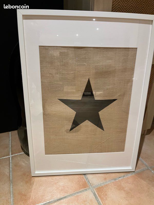 Cadre 53x73 avec image tissé etoile (image 1)
