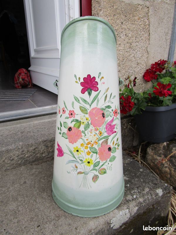 PRETYZOOM Seau En Fer Forgé Vintage Style Français – Pot De Fleurs Ou Décoration Intérieur Jardin