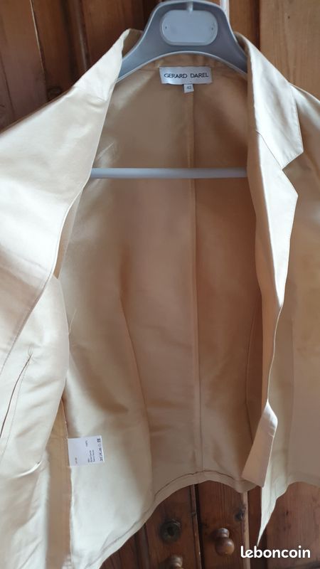 Veste Légère Gérard Darel Taille 42 - Coton Blanc - Occasion En Très Bon état - Printemps