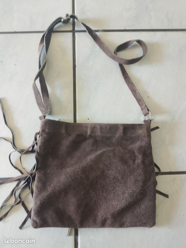 Sac à main cuir et daim véritable (genuine leather borse in pelle) (image 4)