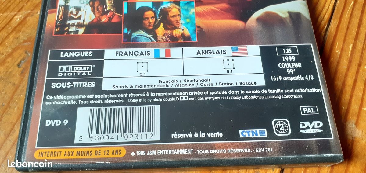 DVD "Lettres à un tueur" avec Patrick SWAYZE (image 3)