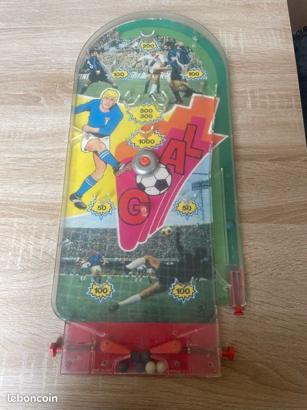 Jeu de flipper de poche vintage GOAL – Made in Italy (image 1)