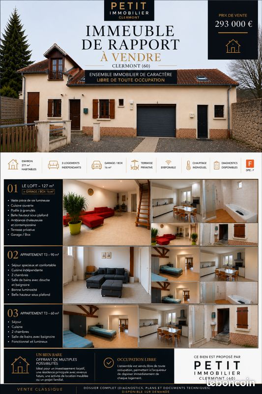 Maison 11 pièces 277 m² · à Clermont · 277 m² · 293 000 €