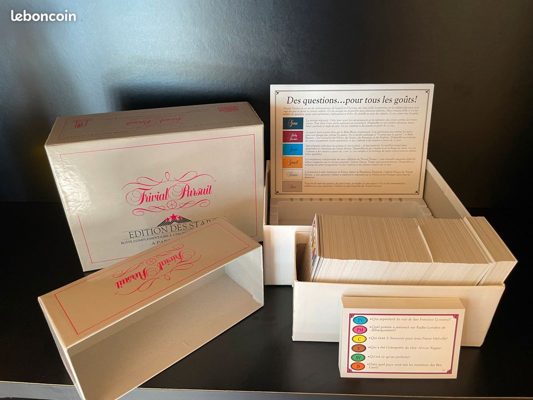 Jeu de société « Trivial Pursuit » (Jeu complet Edition Genus + Édition Baby Bommer + Édition des stars) (image 6)