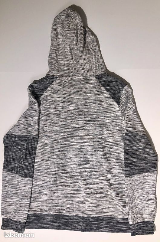 Sweat à Capuche Koroshi Pour Homme - Gris, Manches Longues, Lien De Serrage - 60% Coton, 40% Polyester - Taille S