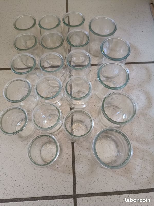 20 pots de yaourt en verre (image 4)