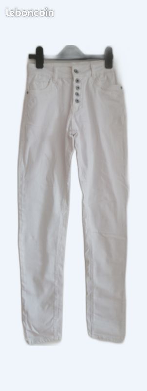 Jean's blanc xs (image 1)