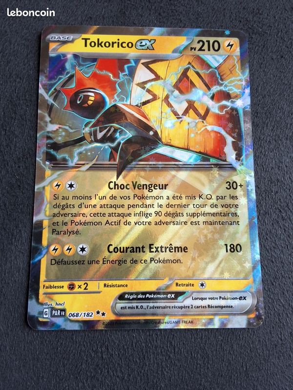 Carte pokémon française Tokorico ex 068/182 faille paradoxe (image 1)