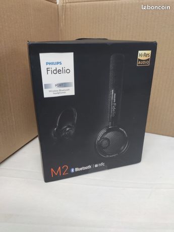 Casque 2-en-1 Philips Fidelio M2BTBK/00 Bluetooth NFC Câble Jack