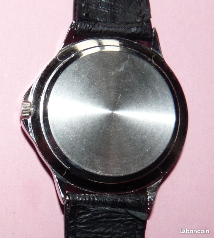 Bijou montre homme – Métal acier, couleur métal (image 3)