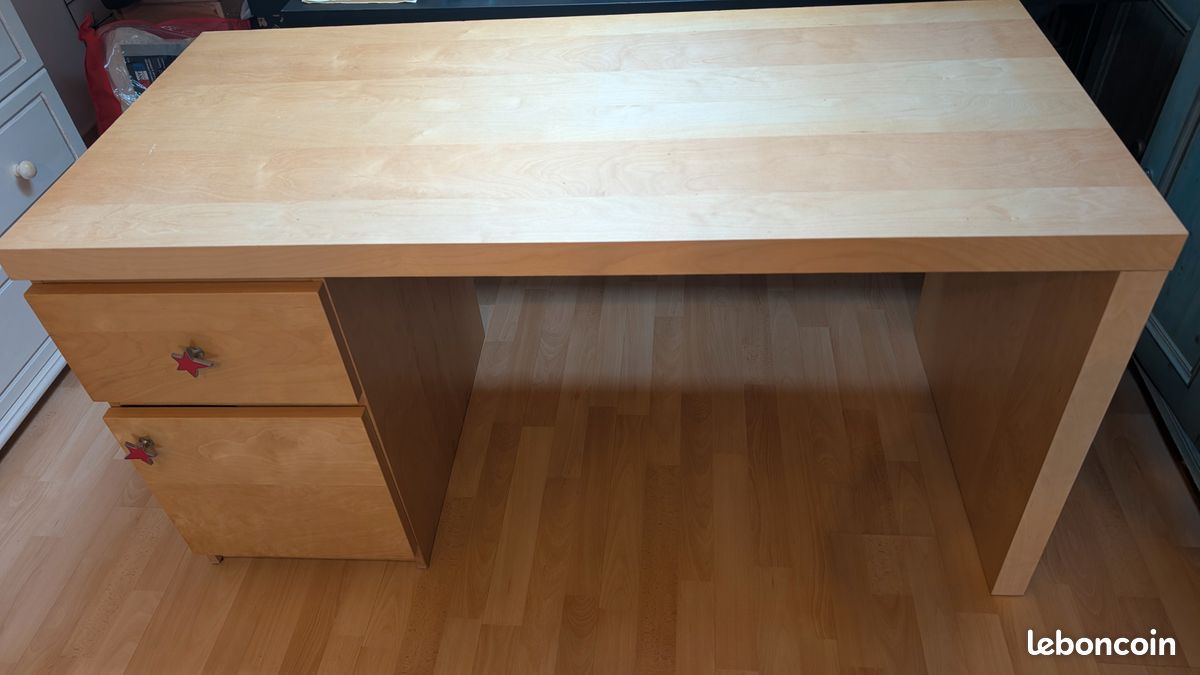 Bureau ikea 1 porte aspect bois (image 1)